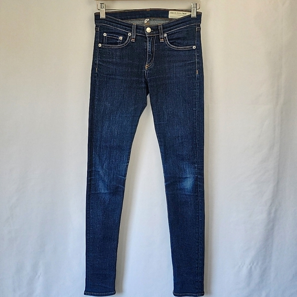 rag & bone High Rise Skinny Jeans Heritage Wash Size 25